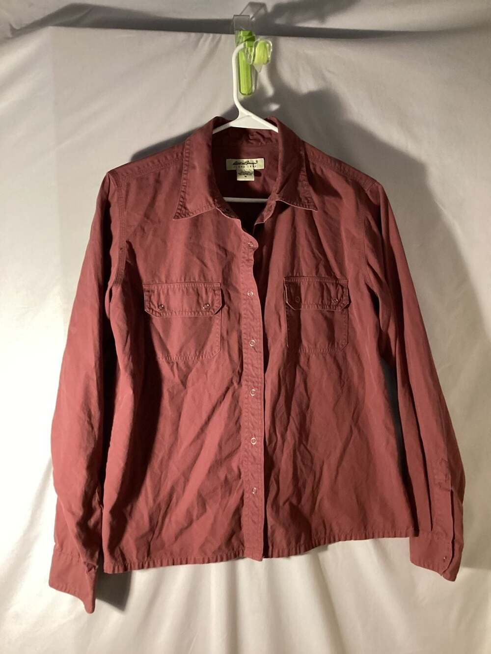 Eddie Bauer Women's Long Sleeve Cotton Canvas Utility Button Down Shirt
